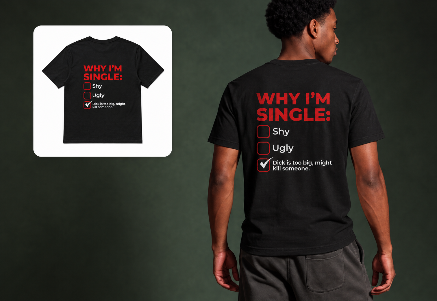 Why I’m Single Funny T-Shirt – Checklist Graphic Tee | RawTalkCo