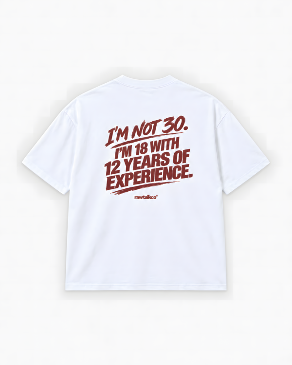I’m Not 30, I’m 18 Graphic T-Shirt – Sarcastic Age Statement Tee